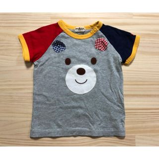 ミキハウス(mikihouse)のミキハウス　クマくんお顔半袖Ｔシャツ　80(Ｔシャツ)