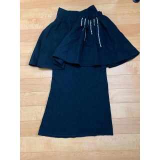 ヨウジヤマモト(Yohji Yamamoto)のヨウジヤマモトスタッズスカート(ロングスカート)