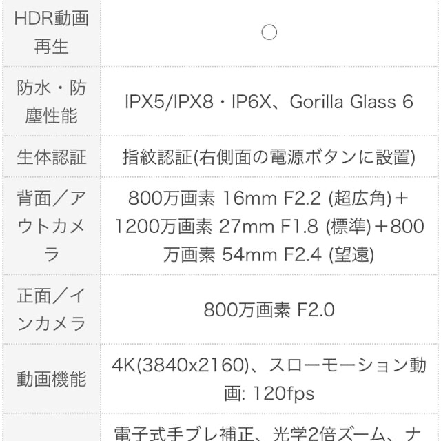 Xperia 10 III lite  ホワイト 64G e-SIM対応機種