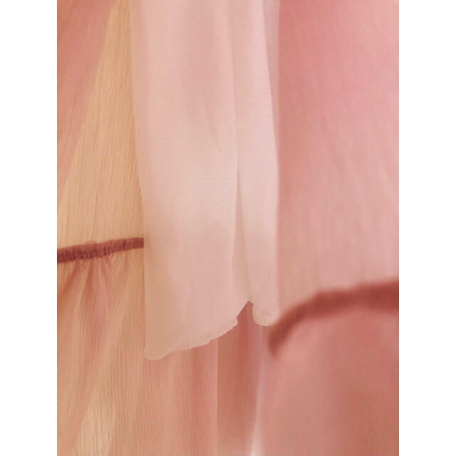 ZARA(ザラ)の美品　ロングワンピース  ピンク レディースのワンピース(ロングワンピース/マキシワンピース)の商品写真