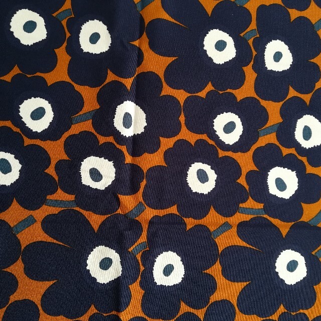 マリメッコ　ミニウニッコ　オレンジ　生地　ハンドメイド　レア marimekko