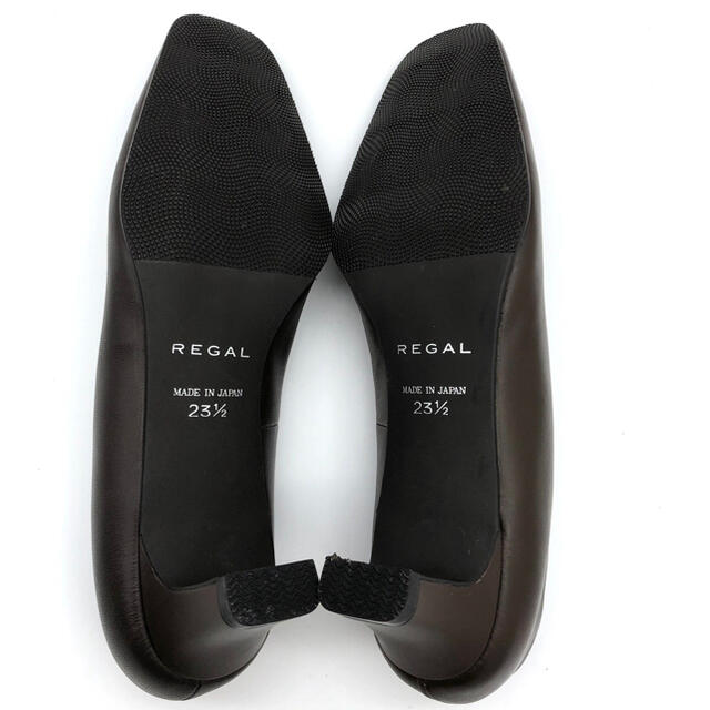 REGAL(リーガル)の【極美品】REGAL リーガル レザー パンプス ブラウン 23.5cm レディースの靴/シューズ(ハイヒール/パンプス)の商品写真