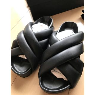 Jil Sander - ジルサンダー レザークロスサンダル35サイズの通販 by
