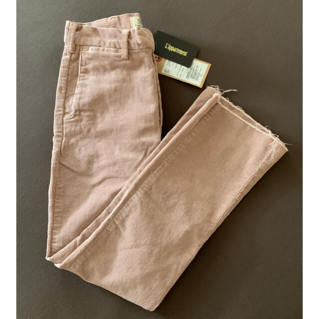 L'Appartement DEUXIEME CLASSE(アパルトモンドゥーズィエムクラス)のREMI RELIEF/レミレリーフ　Corduroy Pants ピンク34 レディースのパンツ(カジュアルパンツ)の商品写真