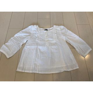 ベビーギャップ(babyGAP)のbabyGap 白　ブラウス　シャツ　トップス(シャツ/カットソー)