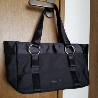 アニエスベー(agnes b.)の【メグ様専用です】アニエスbagnes b.ナイロントートバッグ　ブラック(トートバッグ)