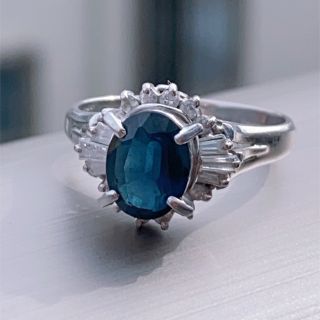 ジュエリーマキ(ジュエリーマキ)のPt850ブルーサファイアリング1.66ct、D0.32ct(リング(指輪))