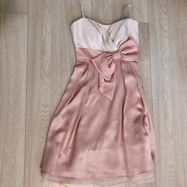 AIMER(エメ)のAIMER パーティードレス　9号　ピンク レディースのフォーマル/ドレス(ミディアムドレス)の商品写真