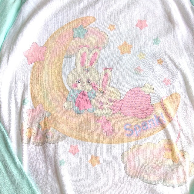 Spank!(スパンク)のspank!オリジナルラグランTシャツ🐰🐻🌃🌈 レディースのトップス(Tシャツ(長袖/七分))の商品写真