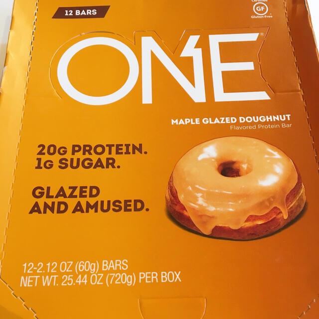 ONEバー メープルグレーズド🍩｢新品12本｣ 食品/飲料/酒の健康食品(プロテイン)の商品写真
