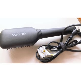 サロニア ストレートヒートブラシ ワイド 値下げ中(ヘアアイロン)