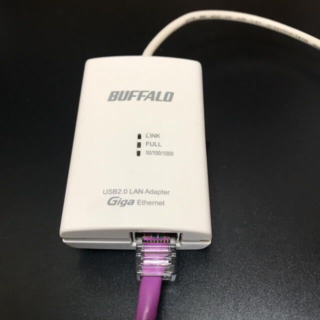 Buffalo(バッファロー)のバッファロー製USBポート用LANケーブル接続アダプター スマホ/家電/カメラのPC/タブレット(PC周辺機器)の商品写真