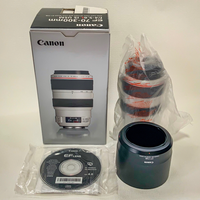 ☆CANON  EF70-300㎜ F/4-5.6L IS USM 純正フード付