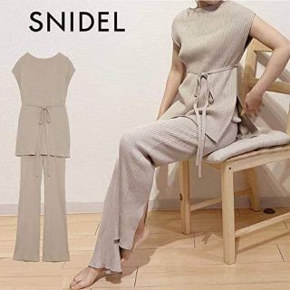 snidel リブニットセットアップ