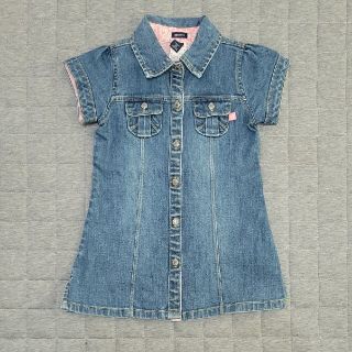 ベビーギャップ(babyGAP)のbabyGAP ベビーギャップ デニムワンピース 半袖 ワンピース 夏物(ワンピース)