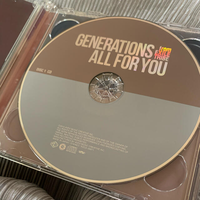 GENERATIONS(ジェネレーションズ)のGENERATIONS from EXILETRIBE  ALL FOR YOU エンタメ/ホビーのCD(ポップス/ロック(邦楽))の商品写真