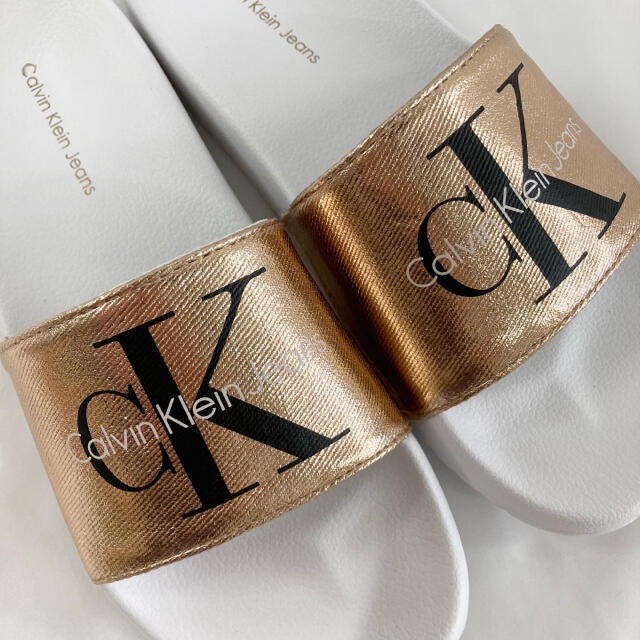 Calvin Klein(カルバンクライン)のカルバンクライン　サンダル　レディース　タグのみ不良　約25cm レディースの靴/シューズ(サンダル)の商品写真