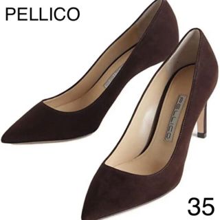 ペリーコ(PELLICO)のPELLICO ANDREA80 CAMOSCIO ブラウン　8cmヒール(ハイヒール/パンプス)