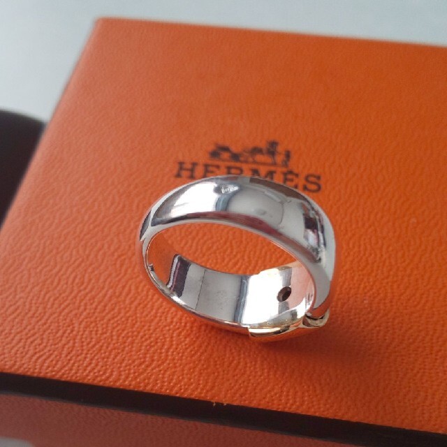 Hermes - 【美品*希少】HERMES☆エルメス Hロゴ オランプ リング Hermes - 【美品*希少】HERMES☆エルメス Hロゴ オランプ リング
