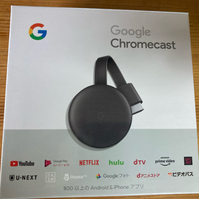 Google(グーグル)のGoogle グーグル Chromecast (クロームキャスト) チャコール  スマホ/家電/カメラのテレビ/映像機器(その他)の商品写真