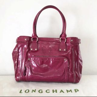 ロンシャン(LONGCHAMP)のLONGCHAMP　ロンシャン　ハンドバッグ　トートバッグ　ビビッドピンク(トートバッグ)