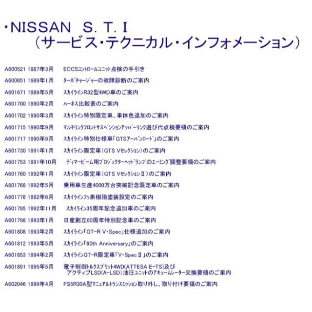 BNR32スカイライン 整備要領書・配線図集他大量+電子パーツカタログ