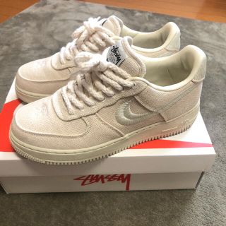 STUSSY NIKE AIR FORCE 1 LOW FOSSIL 26cm(スニーカー)