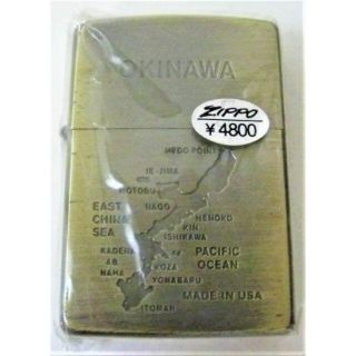 ジッポー(ZIPPO)の未使用 希少 廃番 激レア ヴィンテージ 1995年 沖縄 地図 OKINAWA(タバコグッズ)