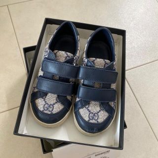 グッチ(Gucci)のGUCCI グッチ　チルドレンズ　キッズ　レザースニーカー  25 (スニーカー)