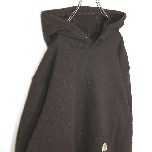 【大人気欲⭐︎】Carhartt ラベルロゴ　パーカー　　茶色　プルオーバー 4