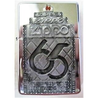 ジッポー(ZIPPO)の未使用 希少 激レア ヴィンテージ 65周年記念 メタル貼り(タバコグッズ)