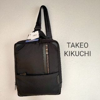 タケオキクチ(TAKEO KIKUCHI)の新品 タケオキクチ ワンショルダー ビジネスバッグ 黒 A4(ショルダーバッグ)