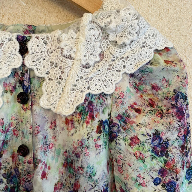 ANNA SUI mini(アナスイミニ)のANNA SUI mini アナスイミニ　長袖ワンピース　130 キッズ/ベビー/マタニティのキッズ服女の子用(90cm~)(ワンピース)の商品写真