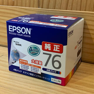 エプソン(EPSON)のEPSON  エプソン 純正インクカートリッジ 76   4色セット(PC周辺機器)