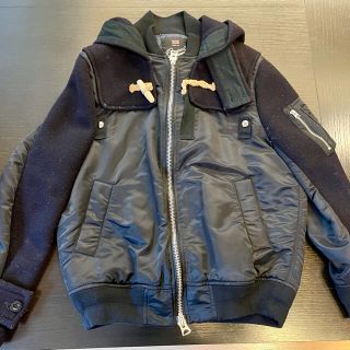 サカイ(sacai)のsacai ✖️Gloverall ダッフルコート MA1 ドッキングジャケット(フライトジャケット)