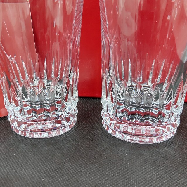 ー新品未使用品 Baccarat ペアグラス ジャパンティアラー