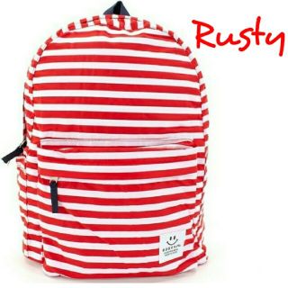 ラスティ(RUSTY)の特価♪ Rusty ポケッタブルリュック RED(リュック/バックパック)