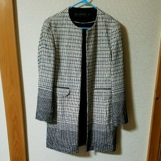 ザラ(ZARA)のZARA　ノーカラーアウター(ノーカラージャケット)