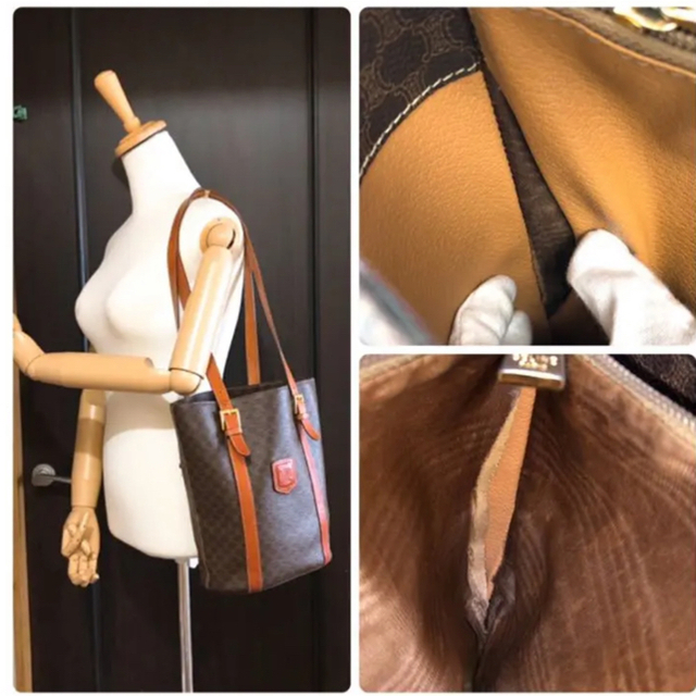 美品 CELINE セリーヌ トートバッグ オールドセリーヌ マカダム