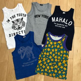 エフオーキッズ(F.O.KIDS)の男の子　子供服　タンクトップ　130センチ　5点セット　まとめ売り(Tシャツ/カットソー)