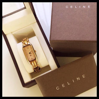 セリーヌ(celine)のceline♡ピンクゴールド腕時計(腕時計)