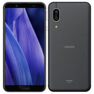 アクオス(AQUOS)のゆずさま専用　SHARP AQUOS sense3 SH-M12 黒SIMフリー(スマートフォン本体)