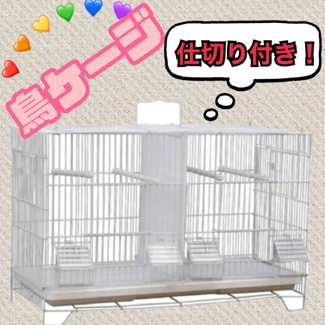 鳥ケージ！バードケージ！鳥かご！鳥小屋！仕切り付き！多数飼い！快適！