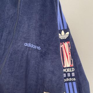 90s adidas ベロア スウェットトレーナー 珍品 レア