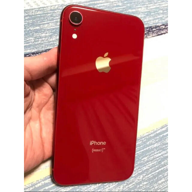 [美品] iPhone XR (PRODUCT)RED 64GBスマートフォン/携帯電話