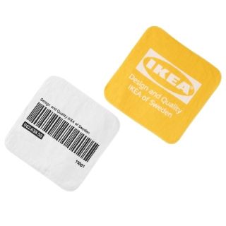 イケア(IKEA)のイケア　タオルハンカチ2枚入　イエロー　エフテルトレーダ(20516149)(タオル/バス用品)