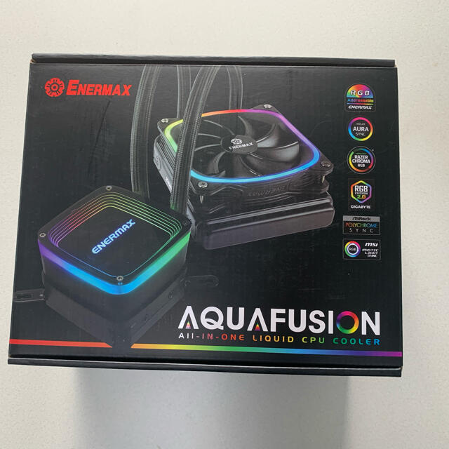 CPU簡易水冷クーラー AQUAFUSION 120mm スマホ/家電/カメラのPC/タブレット(PCパーツ)の商品写真