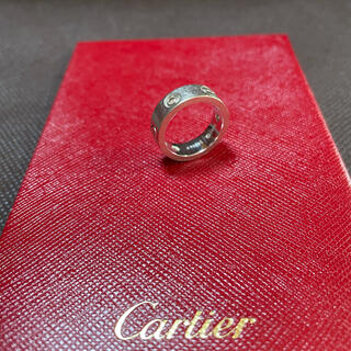 カルティエ(Cartier)のカルティエ　ラブリング　ハーフダイヤ3P(リング(指輪))