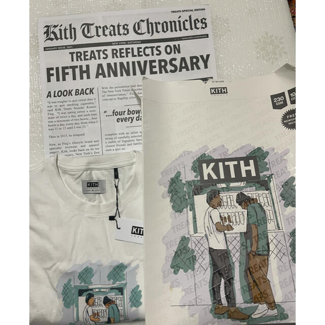 Tシャツ/カットソー(七分/長袖)kith treats限定　ロンTシャツ　キス