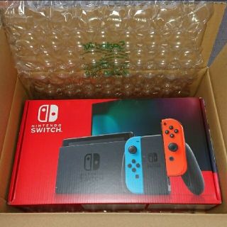 ニンテンドースイッチ(Nintendo Switch)のSwitch本体 Joy-Con(L) ネオンブルー(R) ネオンレッド 中古(家庭用ゲーム機本体)